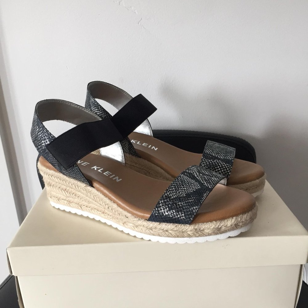 Anne Klein Cait Espadrille Wedge Sandals